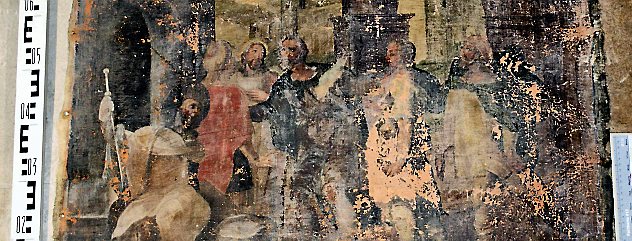 Das Bild "Die Werke der Barmherzigkeit - die Fremdlinge beherbergen", soll restauriert werden. Foto: Verein Oberkirche