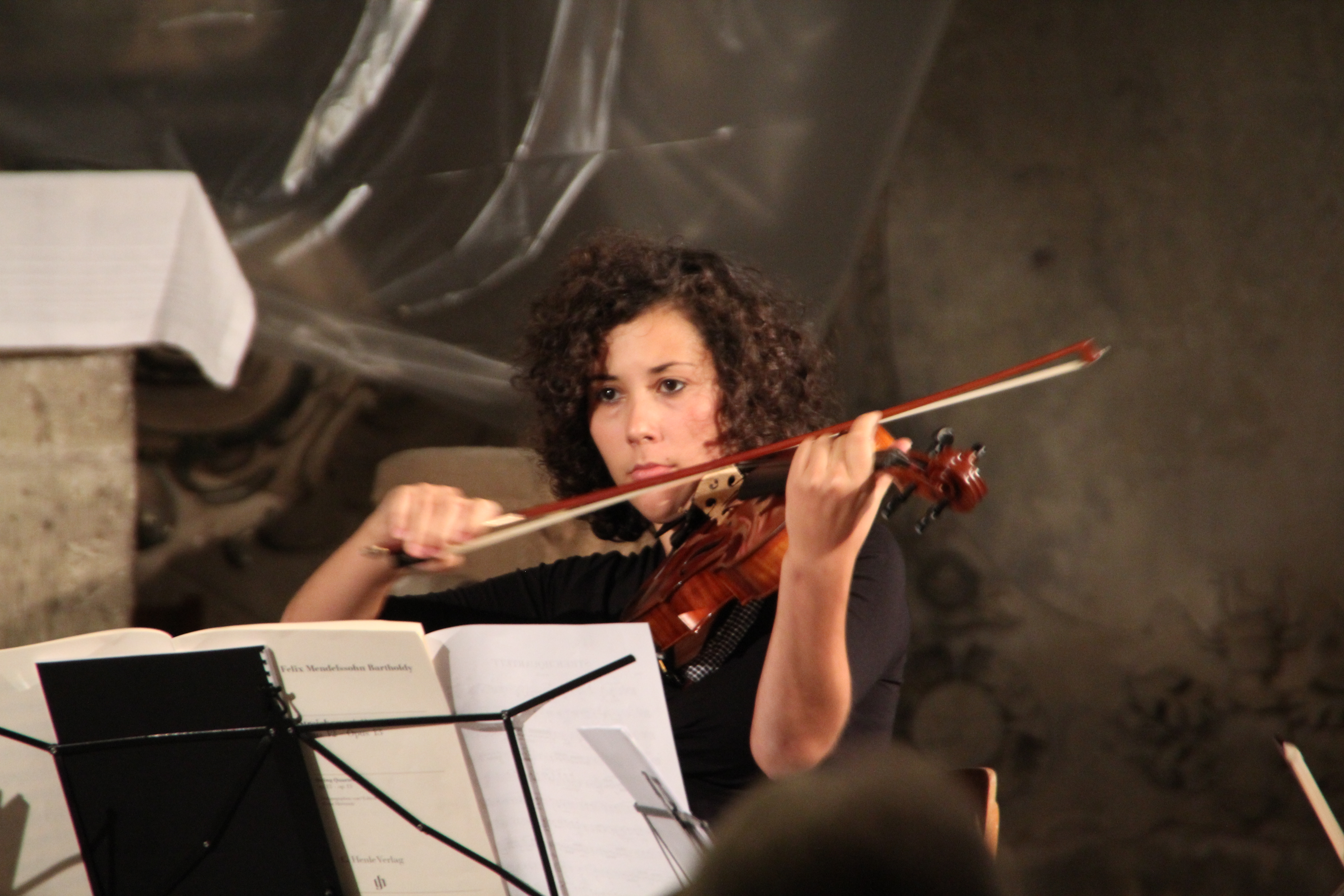 Teilnehmerin der Internationalen Kammermusikwoche 2012 in der Oberkirche, Foto: Oberkirche Arnstadt e.V.